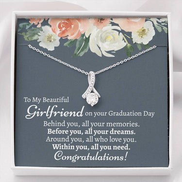 Girlfriend Graduation Alluring Beauty Necklace - Love You This Much